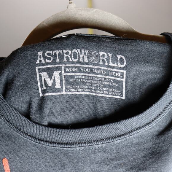 Travis Scott Astroworld Wish You Were Here Tour Shirt 2018 Sz M - Picture 2 of 4